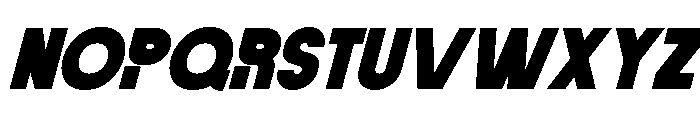 Vernosa Variable Black Oblique Font UPPERCASE