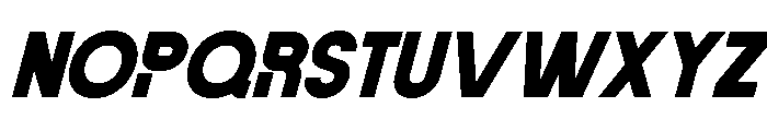 Vernosa Variable Bold Oblique Font UPPERCASE