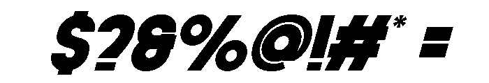 Vernosa Variable ExtBd Obliq Font OTHER CHARS