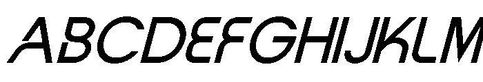 Vernosa Variable ExtLt Obliq Font UPPERCASE