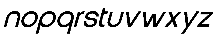 Vernosa Variable ExtLt Obliq Font LOWERCASE