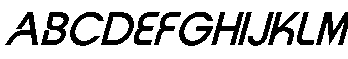 Vernosa Variable Light Oblique Font UPPERCASE