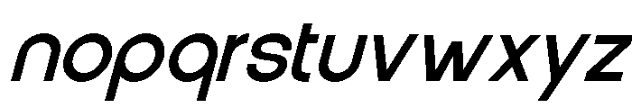 Vernosa Variable Light Oblique Font LOWERCASE