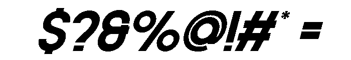 Vernosa Variable Medium Oblique Font OTHER CHARS
