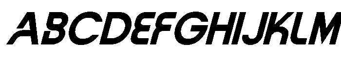 Vernosa Variable Medium Oblique Font UPPERCASE
