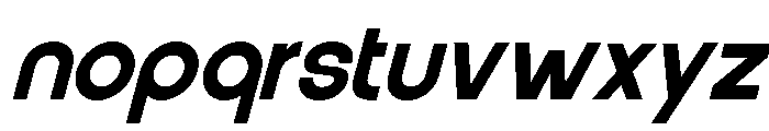 Vernosa Variable Medium Oblique Font LOWERCASE