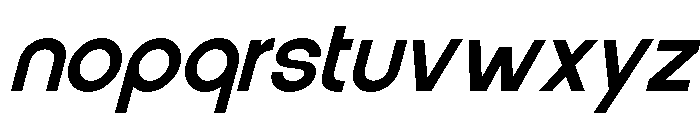 Vernosa Variable Oblique Font LOWERCASE