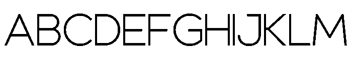 Veromecha Light Font UPPERCASE