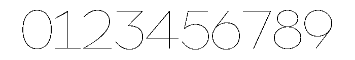 Veromecha Thin Font OTHER CHARS