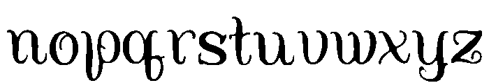 Versailles Font LOWERCASE