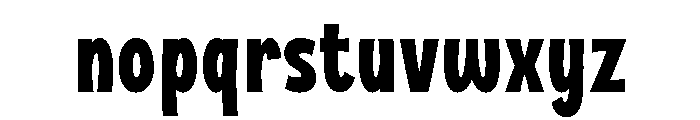 Version Sunday Font LOWERCASE