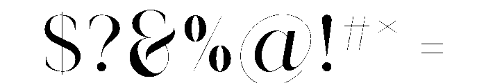 Verso Regular Font OTHER CHARS