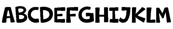 Vertical Chunky Font UPPERCASE