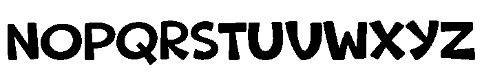 Vertical Chunky Font UPPERCASE