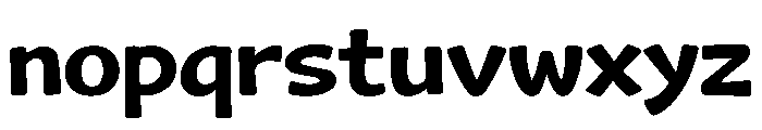Vertical Chunky Font LOWERCASE