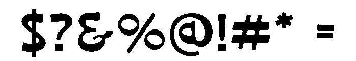 Vertical Dentist Font OTHER CHARS