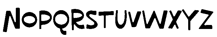 Vertical Dentist Font LOWERCASE