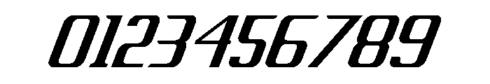 Vertico Italic Font OTHER CHARS