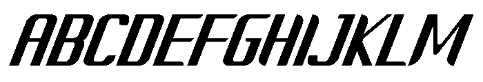Vertico Italic Font UPPERCASE