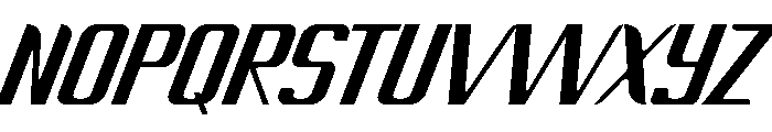Vertico Italic Font UPPERCASE