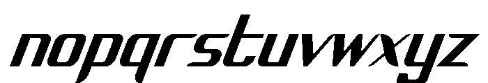 Vertico Italic Font LOWERCASE
