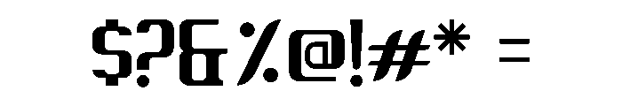 Vertico Font OTHER CHARS