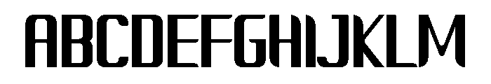 Vertico Font UPPERCASE