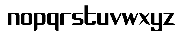 Vertico Font LOWERCASE