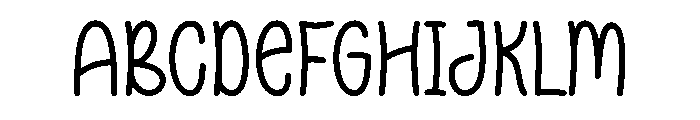 Very Funny Note Font UPPERCASE