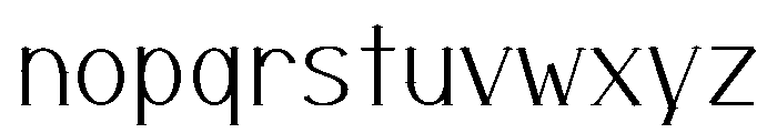 Vesper Thorn Regular Font LOWERCASE