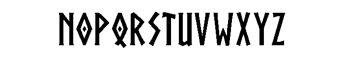 Vesperthorn Font UPPERCASE