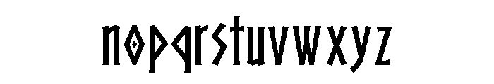 Vesperthorn Font LOWERCASE