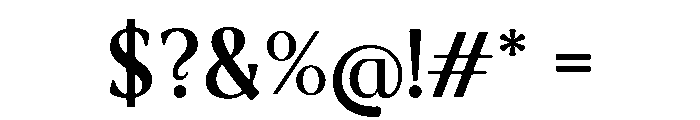 Vestara Regular Font OTHER CHARS