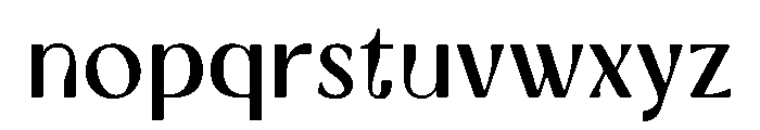 Vestara Regular Font LOWERCASE