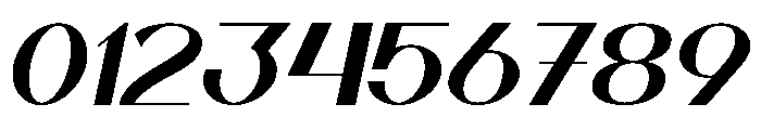 Vetto Italic Font OTHER CHARS