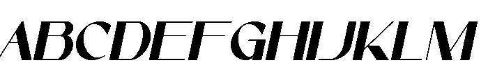 Vetto Italic Font UPPERCASE