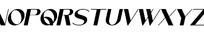 Vetto Italic Font UPPERCASE