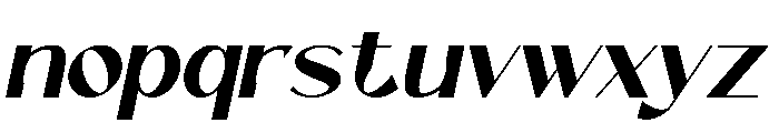 Vetto Italic Font LOWERCASE