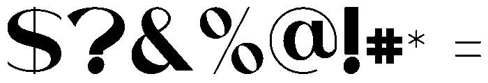 Vetto Font OTHER CHARS
