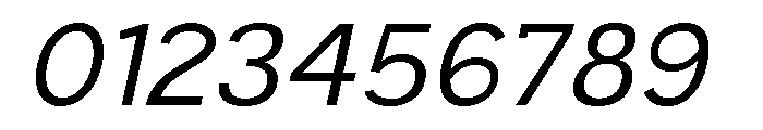 Vexa Italic Font OTHER CHARS