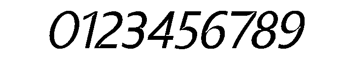 Vexane-Italic Font OTHER CHARS