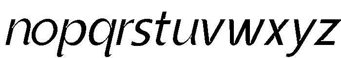 Vexane-Italic Font LOWERCASE
