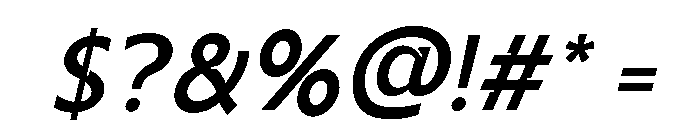 Vexane-MediumItalic Font OTHER CHARS