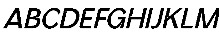 Vexane-MediumItalic Font UPPERCASE