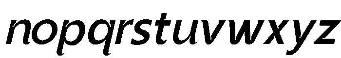 Vexane-MediumItalic Font LOWERCASE