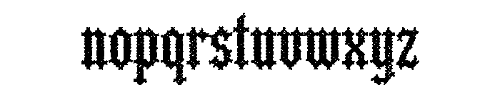 Vexmora Stitched Font LOWERCASE