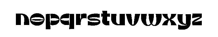 Vexor Font LOWERCASE