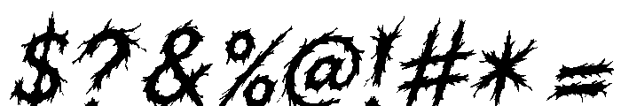 Vexthorn Italic Italic Font OTHER CHARS