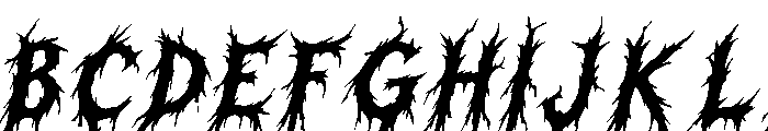 Vexthorn Italic Italic Font UPPERCASE