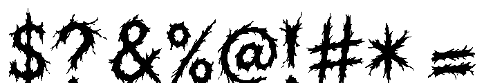 Vexthorn Font OTHER CHARS